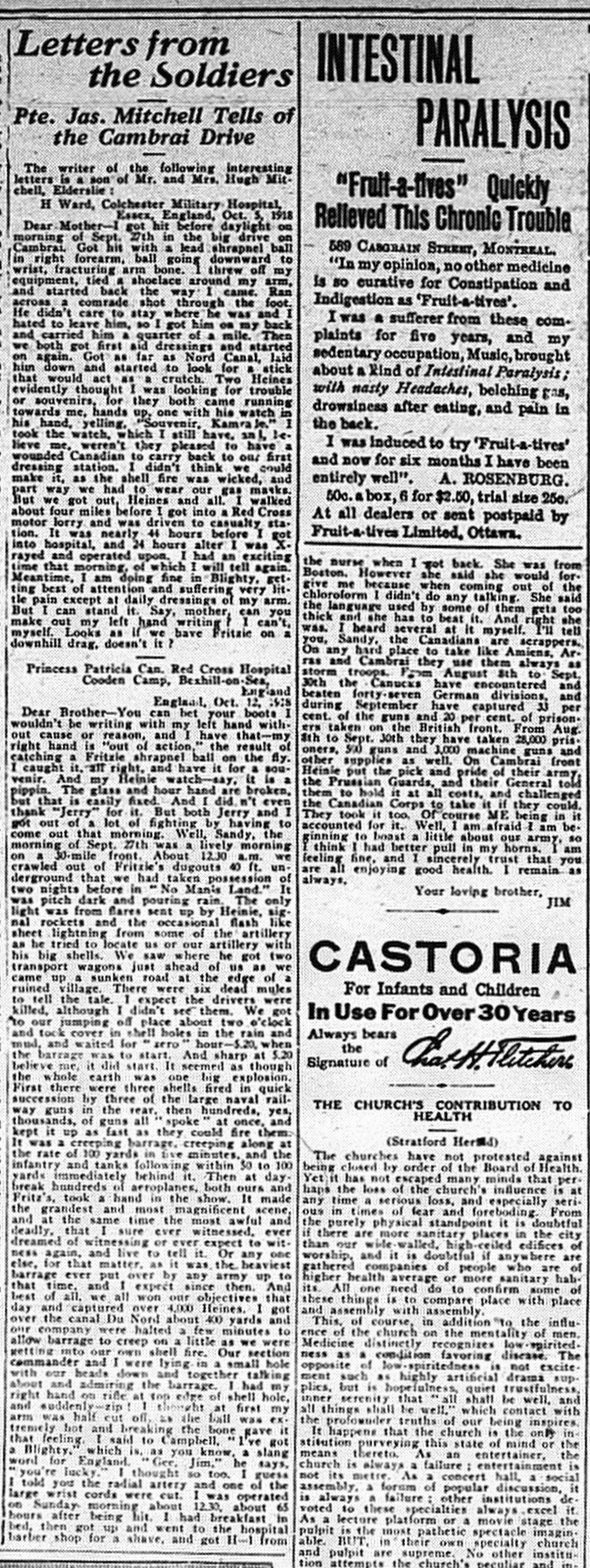 Paisley Advocate, November 13, 1918